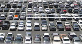 Cars in a parking lot